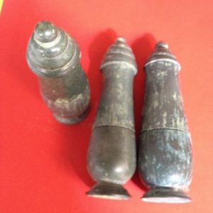 กระปุกแป้งสัมฤทธิ์โบราณเก่าพร้อมฝา  3  ชุด - Image 2