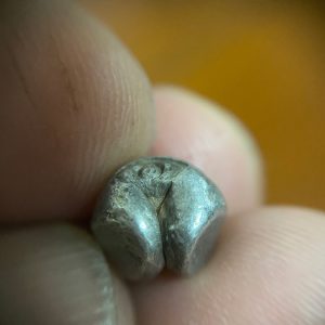 พดด้วงสมัยสุโขทัยเม็ดสลึงหายากมาก ตรา กระค่าย - หอยสังข์  สภาพคมชัดสวยงาม - Image 3