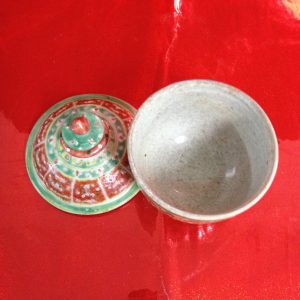 สังคโลกลายดอกรักแดง(สมัยอยุธยา)ซ่อมฝาเล็กน้อย - Image 3