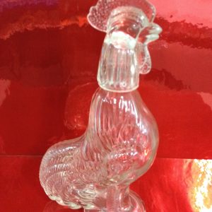 งานแก้วรูปไก่มีฝาเปิดใส่นํ้าได้ - Image 2