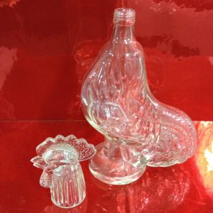 งานแก้วรูปไก่มีฝาเปิดใส่นํ้าได้ - Image 4