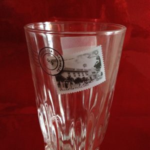 แก้วน้ำกินก้นจีบของไปรษณีย์ มีตราธงชาติ เออีซี - Image 3