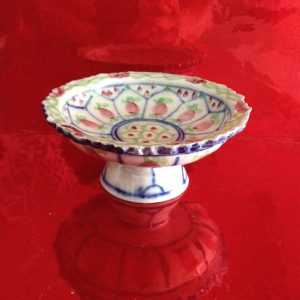 จานเชิงรัตนโกสินทร์ตอนต้น มีลายบนและล่าง สภาพสมบูรณ์มาก ใบที่ 1 - Image 2