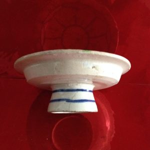 จานเชิงรัตนโกสินทร์ตอนต้น มีลายบนอย่างเดียว สภาพสมบูรณ์มาก ใบที่ 5 - Image 2