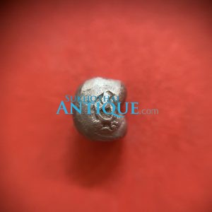 เงินพดด้วงสมัยอยุธยาขนาดตํ่ากว่าหนึ่งบาท(เฟื้อง) ตรา สังข์เนื้อเงินบริสุทธิ์ เม็ดนี้สวยคลาสสิค - Image 2