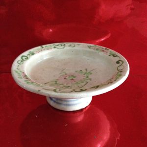 จานเชิงรัตนโกสินทร์ตอนต้น มีลายบนอย่างเดียว สภาพสมบูรณ์มาก ใบที่  7 - Image 2