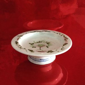 จานเชิงรัตนโกสินทร์ตอนต้น มีลายบนอย่างเดียว สภาพสมบูรณ์มาก ใบที่  8 - Image 2