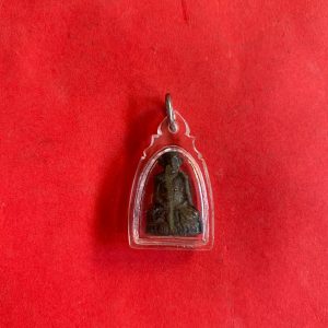 หล่อโบราณหลวงพ่อพิธ รุ่น 1 เลี่ยมพลาสติกเดิม - Image 3