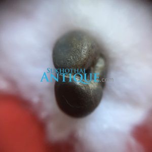 เม็ดเงินพดด้วงวงแหวนเก่าสมัยกรุงสุโขทัย มีบากใหญ่ หนักสามสลึง หายากมากๆ - Image 3