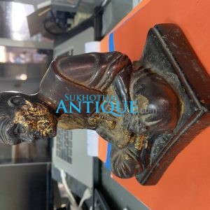 รูปหล่อบูชาหลวงปู่ทวดวัดช้างให้ ปี 2504 เนื้อปูนผสมผงเนื้อว่านเก่าจากหลวงปู่ทวดรุ่นแรกปี 2497  จำนวนการสร้างน้อยมากสวยชัด - Image 2