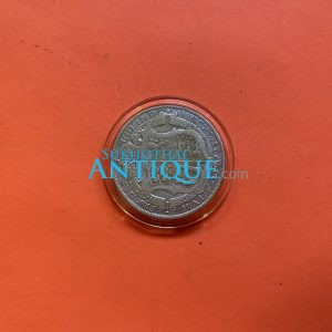 เหรียญเก่าเนื้อเงินประเทศอังกฤษสมัยพระเจ้า GEORGIVS V  ปี ค.ศ.1923 มูลค่า 1/2 CROWN ตรงสมัย ร.5 พ.ศ.2466 - Image 4
