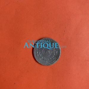 เหรียญดีบุกพระมงกุฎ - พระแสงจักร อัฐ  หรือ 1/8 Fuang  พ.ศ.2405 ช้างใหญ่  ขนาดสผ. 29.00 มม.สภาพสายงาม - Image 4