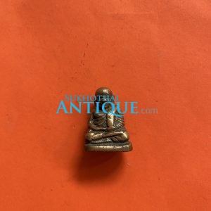 หล่อโบราณเก่าหลวงพ่อเงินพิมพ์นิยมเนื้อทองเหลือง สวยงามมากๆ - Image 3