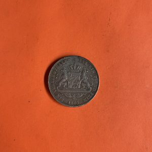 เหรียญเก่าเนื้อเงินประเทศ GERMAN  EMPIRE สมัย LUDWIG II  KOENIG V. BAYERN  ปี ค.ศ.1865  มูลค่า ตรงกับสมัยปลาย ร.4  ปี พ.ศ.2408 ผิวเดิมสวยมาก - Image 4