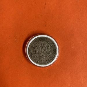 เหรียญเก่าเนื้อเงินประเทศ FRANCE สมัย NAPOLEON III ปี1866 มูลค่า 2 Fance ตรงกับปลายสมัย ร.4 พ.ศ.2409 - Image 4