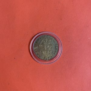 เหรียญเก่าเนื้อเงินประเทศ GREAT BRITAIN สมัย GEORGIVS III DEI GRATIA  ปี ค.ศ.1797  ตรงกับสมัย ร.1  ปี พ.ศ.2340 ผิวออกเหลืองทองผสม - Image 3