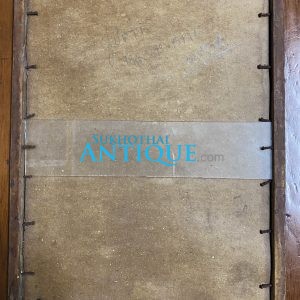 รูปถ่ายเก่าหลวงพ่อทบ ปี 2505 อยู่ในกรอบไม้พร้อมกระจกเก่าสมบูรณ์ คนได้รับมาเขียนบันทึกไว้ด้านหลัง - Image 3