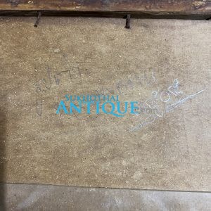 รูปถ่ายเก่าหลวงพ่อทบ ปี 2505 อยู่ในกรอบไม้พร้อมกระจกเก่าสมบูรณ์ คนได้รับมาเขียนบันทึกไว้ด้านหลัง - Image 4