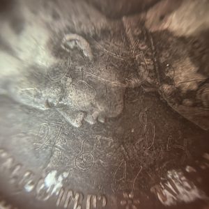 เหรียญเนื้อเงินหนึ่งบาท รัชกาลที่ 5ไม่มี ร.ศ.มีลงจารณ์เก่าผิวดำเดิมไม่เคยผ่านการล้าง เหรียญที่ 1 - Image 4