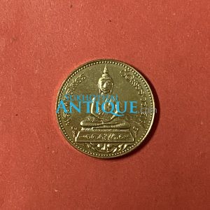 เหรียญพระพุทธโสธร วัดโสธรวราราม รุ่น จตุพร ปี 2537  เนื้อกะไหล่ทอง - Image 2