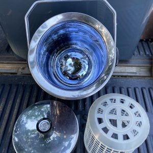 กระติกใส่นำ้แข็งปรอทแก้วโบราณยี่ห้อ  Peacock พร้อมอุปกรณ์เก็บสภาพสมบูรณ์สวย - Image 3