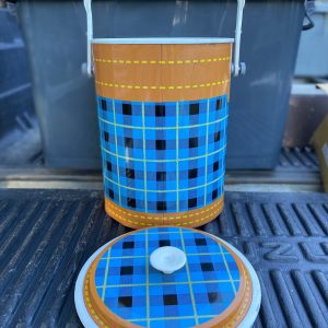 กระติกโบราณใส่นำ้เย็นนำ้แข็งลายสก๊อต ยี่ห้อ Peacock  ใบใหญ่เก็บได้ใหม่สวยงาม - Image 2