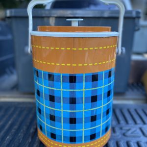 กระติกโบราณใส่นำ้เย็นนำ้แข็งลายสก๊อต ยี่ห้อ Peacock  ใบใหญ่เก็บได้ใหม่สวยงาม - Image 3