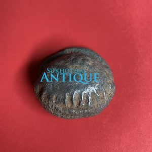 เงินปากหมู Pig  Mouth เป็นเงินล้านนาโบราณของไทยมีลักษณะคล้ายกับเงินหอยโข่ง แตกต่างกันที่เงินปากหมูจะใหญ่กว่าถ้าหงายดูตีนจะคล้ายเงินกำไร นน.88.60กรัม - Image 3