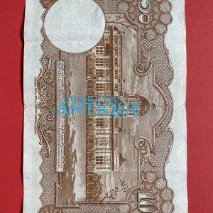 ธนบัตรแบบ 4 10 บาท รุ่นที่ 2 ประกาศใช้ 7 มีนาคม 2482 ลายเซ็น หลวงประดิษฐ์มนูธรรม บ. โทมัส เดอ ลา รู แอนด์ คัมปานี หมึกสีแดง - Image 2