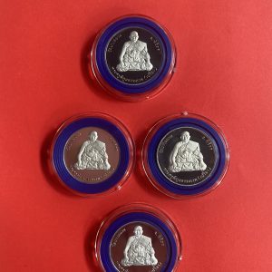 เหรียญหลวงพ่อเงินวัดบางคลานเนื้อเงิน ทรงกลมขอบตัด หลังหลวงพ่อเปรื่อง พิธีมหาพุทธาภิเษกวัดบางคลาน อังคารที่ 3 มีนาคม 2541 - Image 4