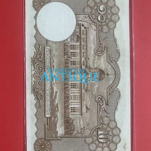 ธนบัตรแบบ 9 10 บาท รุ่นที่ 3 ประกาศใช้ 21 พฤศจิกายน 2496 ลายเซ็น ภ.บริภัณฑ์ยุทธกิจ - ส.วินิจฉัยกุล พิมพ์ บริษัท โทมัส เดอ ลา รู - Image 3