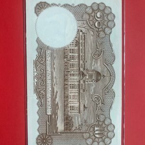 ธนบัตรแบบ 9 10 บาท รุ่นที่ 6 ประกาศใช้ 27 สิงหาคม 2501 ลายเซ็น ส.วินิจฉัยกุล - ป๋วย อึ๊งภากรณ์ พิมพ์ บริษัท โทมัส เดอ ลา รู - Image 3