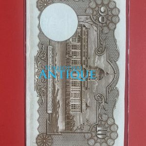 ธนบัตรแบบ 9 10 บาท รุ่นที่ 4 ประกาศใช้ 25 พฤศจิกายน 2498 ลายเซ็น ภ.บริภัณฑ์ยุทธกิจ - ส.วินิจฉัยกุล พิมพ์ บริษัท โทมัส เดอ ลา รู - Image 3