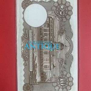 ธนบัตรแบบ 9 10 บาท รุ่นที่ 3 ประกาศใช้ 21 พฤศจิกายน 2496 ลายเซ็น ภ.บริภัณฑ์ยุทธกิจ - ส.วินิจฉัยกุล พิมพ์ บริษัท โทมัส เดอ ลา รู - Image 3