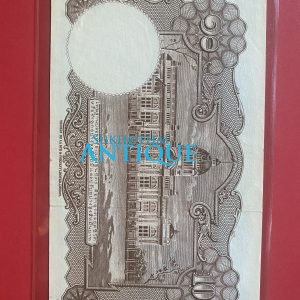 ธนบัตรแบบ 9 10 บาท รุ่นที่ 6 ประกาศใช้ 27 สิงหาคม 2501 ลายเซ็น สมหมาย ฮุนตระกุล - พิสุทธิ์ นิมมานเหมินท์ พิมพ์ที่ บริษัท โทมัส ฯ - Image 3