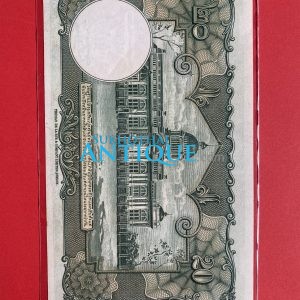 ธนบัตรแบบ 9 20 บาท รุ่นที่ 3 ประกาศใช้  27  พฤศจิกายน  2496  ลายเซ็น  ภ.บริภัณฑ์ยุทธกิจ - ส.วินิจฉัยกุล  พิมพ์ บริษัท โทมัส เดอ ฯ - Image 3