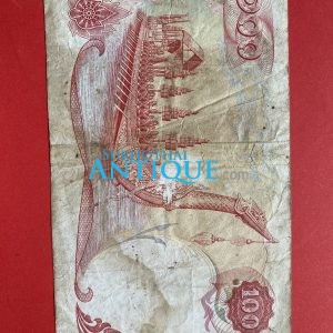 ธนบัตรแบบ10 100 บาท รุ่นที่ 1 ประกาศใช้  16  พฤษภาคม  2511 ลายเซ็น  ส.วินิจฉัยกุล - พิสุทธิ์ นิมมานเหมินท์ พิมพ์ บริษัท โทมัส  ฯ - Image 3