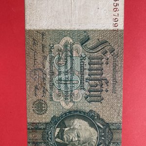 ธนบัตรต่างชาติ ประเทศ GERMAN  50 REICHMARK (มาร์ค)  ปี ค.ศ.1924 -1933 - Image 2
