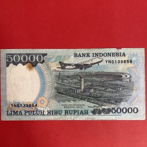 ธนบัตรต่างชาติ ประเทศ  INDONESIA  50,000 รูเปียะ  ( LIMA RATUS RUPIAH ) - Image 4
