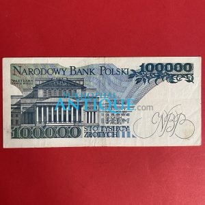 ธนบัตรต่างชาติ ประเทศ โปแลนด์  (POLSKA)  100,000 ซอลดี้  ( NARODOWY BANK POLSKI ) - Image 4