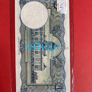 ธนบัตรแบบ 9 1 บาท รุ่นที่ 4 ประกาศใช้ 10 มกราคม 2501 ลายเซ็น ภ. บริภัณฑ์ยุทธกิจ - เกษม ศรีพยัคฆ์ พิมพ์ที่ บริษัท โทมัส ฯ - Image 3