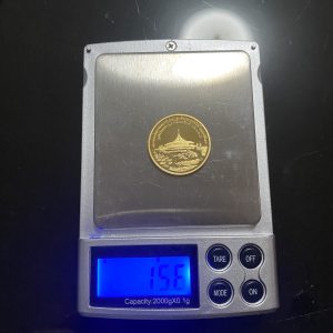 เหรียญที่ระลึกสวนหลวงร. 9 ในหลวง - ราชินี เนื้อทองคำขัดเงา ปี2535 ผลิต1,000 เหรียญ นํ้าหนัก 15.6 กรัม  พร้อมกล่องเดิม - Image 4