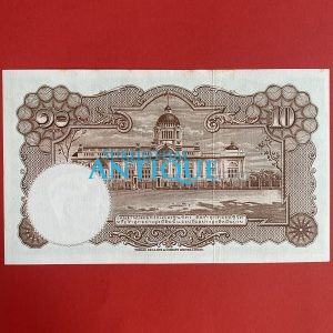 ธนบัตรแบบ 9 10บาท รุ่นที่ 6 ประกาศใช้ 27 สิงหาคม 2501 ลายเซ็น สมหมาย ฮุนตระกูล - พิสุทธิ์ นิมมานเหมินท์ พิมพ์ที่ บริษัท โทมัส - Image 4