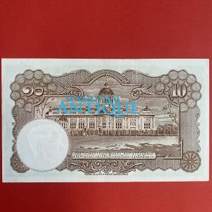 ธนบัตรแบบ 9 10บาท รุ่นที่ 6 ประกาศใช้ 27 สิงหาคม 2501 ลายเซ็น สมหมาย ฮุนตระกูล - พิสุทธิ์ นิมมานเหมินท์ พิมพ์ที่ บริษัท โทมัส - Image 4