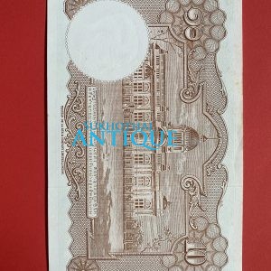 ธนบัตรแบบ 9 10บาท รุ่นที่ 6 ประกาศใช้ 27 สิงหาคม 2501 ลายเซ็น สมหมาย ฮุนตระกูล - พิสุทธิ์ นิมมานเหมินท์ พิมพ์ที่ บริษัท โทมัส - Image 3