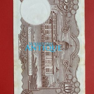 ธนบัตรแบบ 9 10บาท รุ่นที่ 6 ประกาศใช้  27 สิงหาคม  2501  ลายเซ็น สมหมาย ฮุนตระกูล - พิสุทธิ์ นิมมานเหมินท์  พิมพ์ที่ บริษัท โทมัส - Image 3