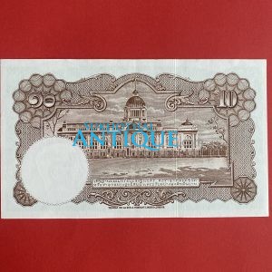 ธนบัตรแบบ 9 10บาท รุ่นที่ 6 ประกาศใช้ 27 สิงหาคม 2501 ลายเซ็น สมหมาย ฮุนตระกูล - พิสุทธิ์ นิมมานเหมินท์ พิมพ์ที่ บริษัท โทมัส - Image 4