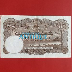 ธนบัตรแบบ 9 10บาท รุ่นที่ 6 ประกาศใช้ 27 สิงหาคม 2501 ลายเซ็น สมหมาย ฮุนตระกูล - พิสุทธิ์ นิมมานเหมินท์ พิมพ์ที่ บริษัท โทมัส - Image 4