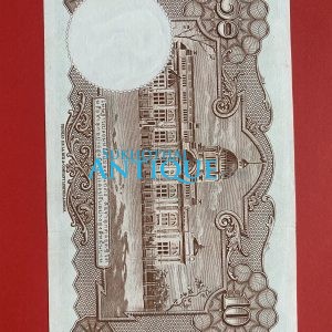 ธนบัตรแบบ 9 10บาท รุ่นที่ 6 ประกาศใช้  27 สิงหาคม  2501  ลายเซ็น สมหมาย ฮุนตระกูล - พิสุทธิ์ นิมมานเหมินท์  พิมพ์ที่ บริษัท โทมัส - Image 3