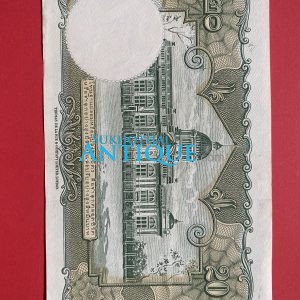 ธนบัตรแบบ 9 20 บาท รุ่นที่ 6 ประกาศใช้ 27 สิงหาคม 2501 ลายเซ็น ส.วินิจฉัยกุล - ป๋วย อึ๊งภากรณ์ พิมพ์ บริษัท โทมัส เดอ ลา ลู - Image 3